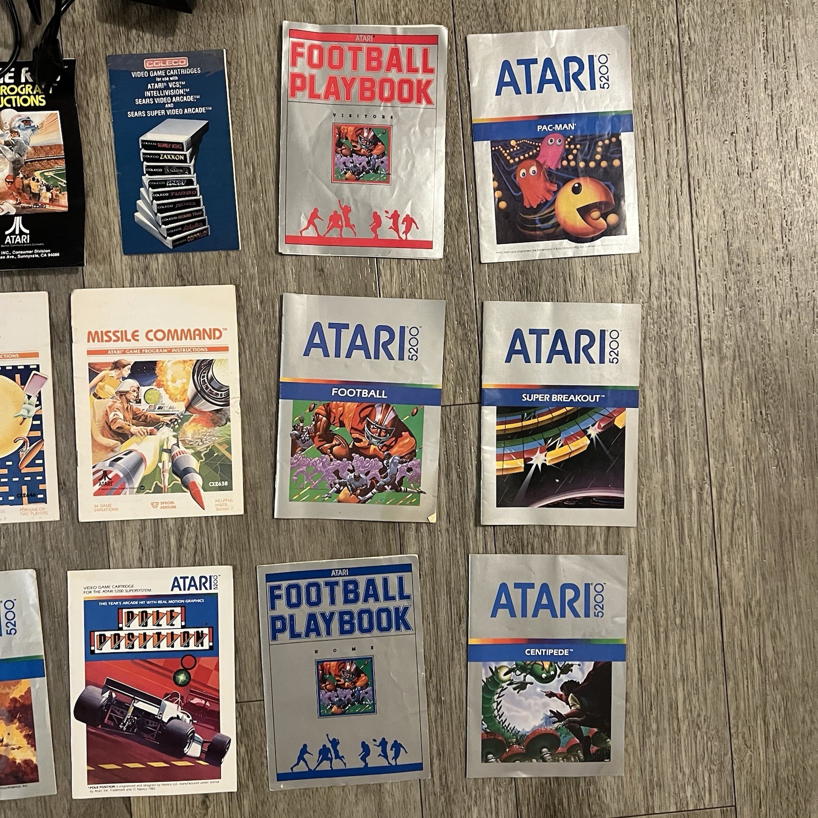 ATARI 5200 CONSOLE Lot With Games, Manuals, Controllers, Cords READ DESCRIPTION