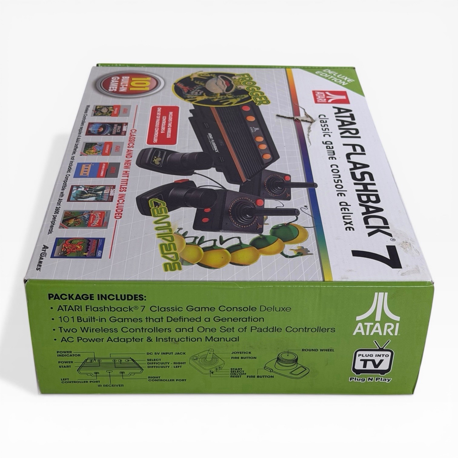 Atari Flashback 7 Classic Game Console System 101 Built In Games + 2 Paddles