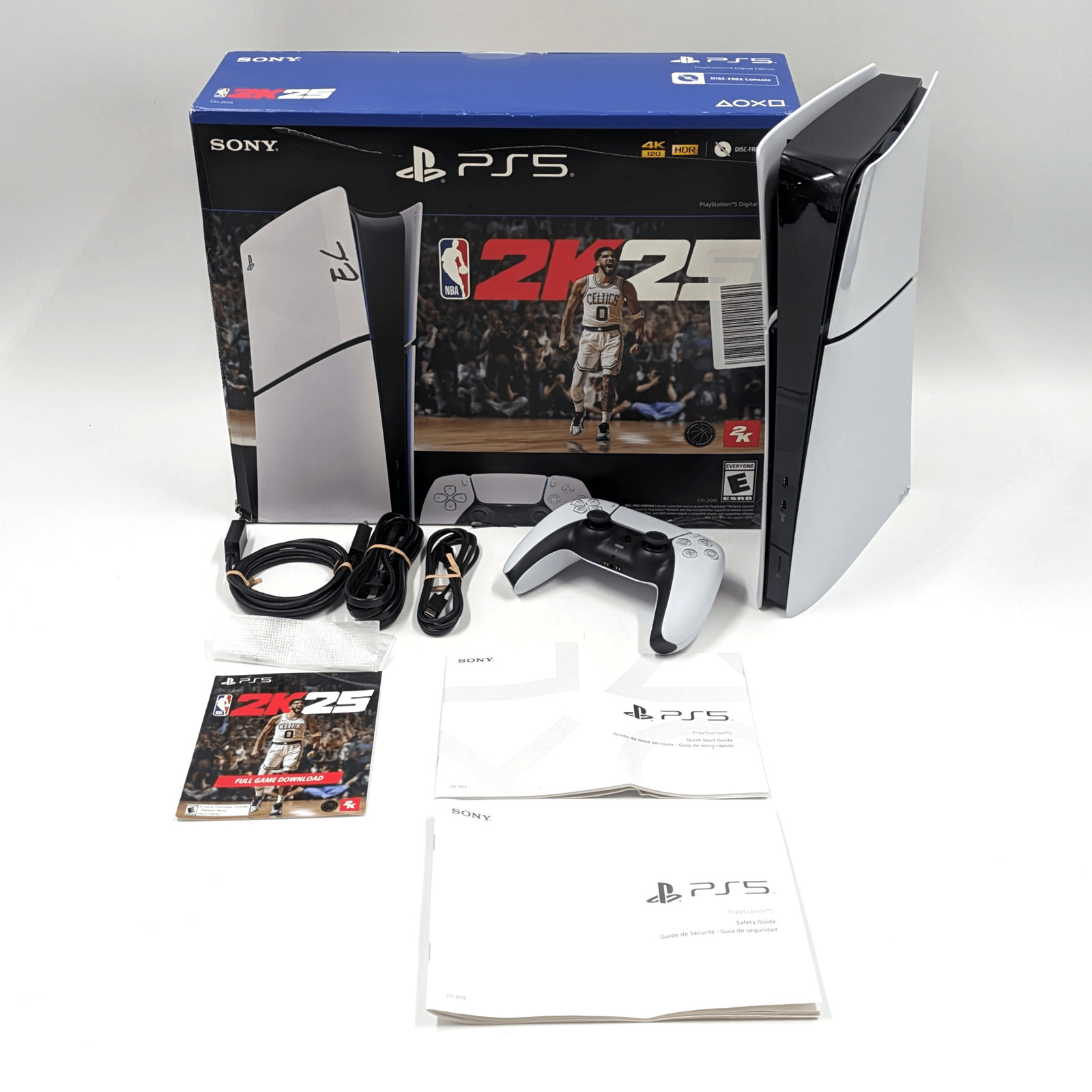 Sony Playstation 5 Digital Slim Edition Console 1TB NBA 2K25 Bundle CFI-2015