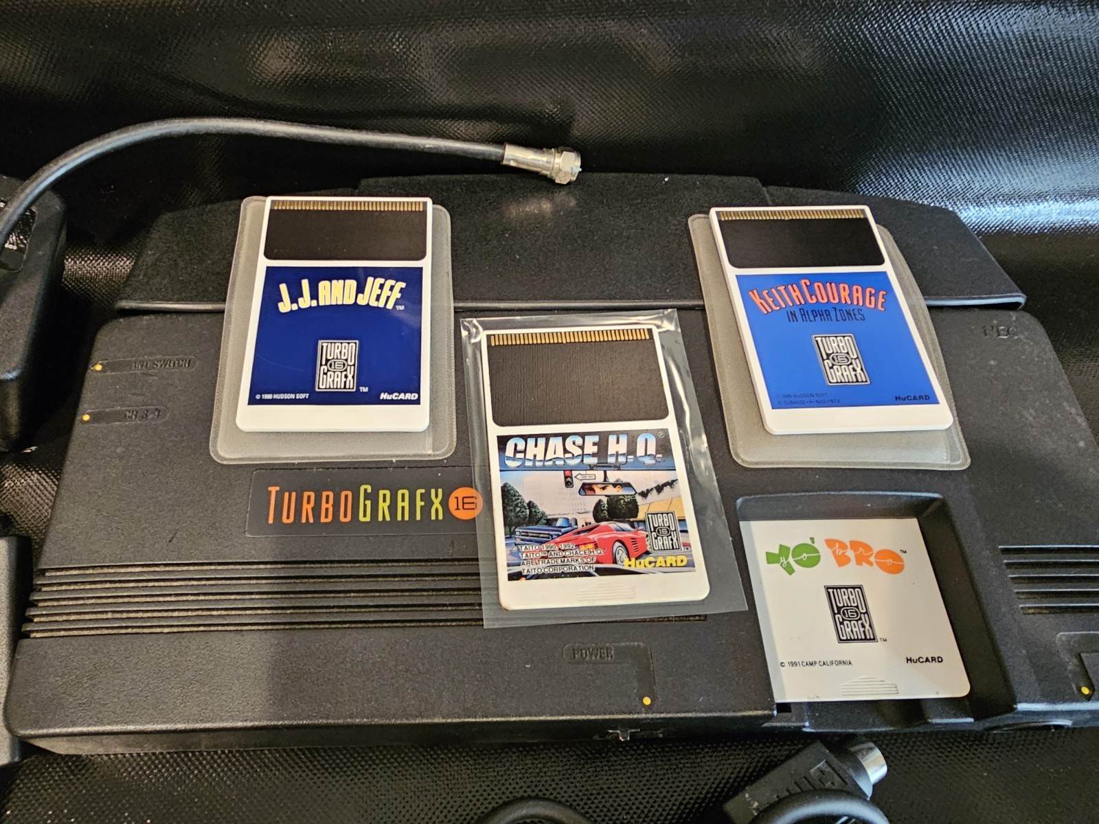 Turbo Grafx 16 Console Bundle With 4 Games Tested And Works