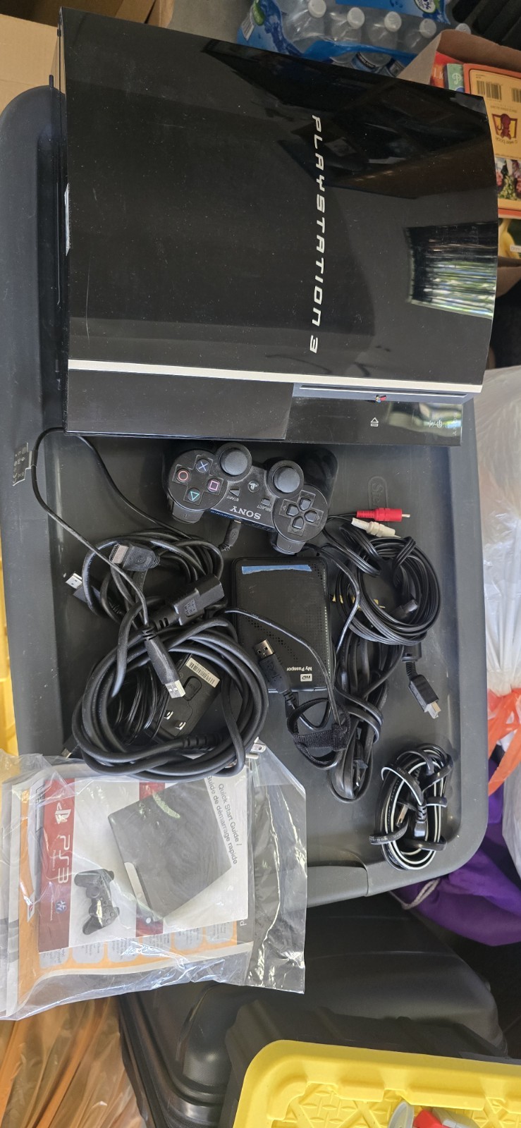 Sony PlayStation 3 Black slim. Model number CECH-2001A