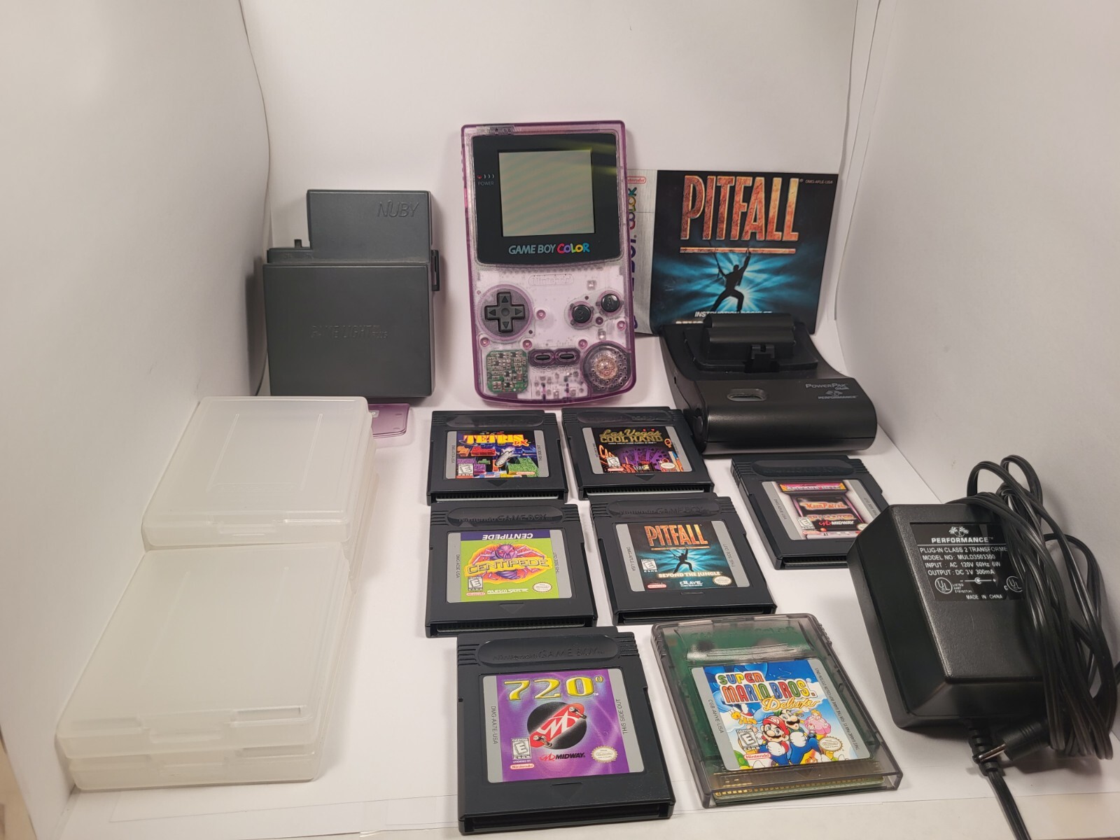 Exceptional Nintendo Game Boy Color – Atomic Purple with Games And Accessories