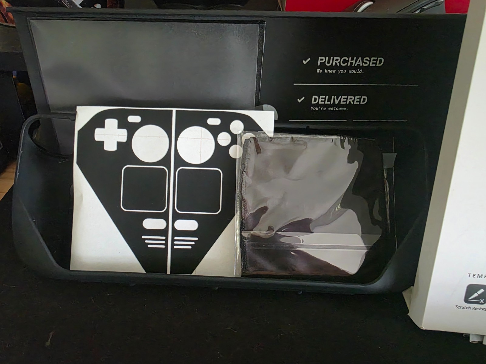 Valve Steam Deck 256GB With Killswitch Case and Skin, screen pr – Good Condition