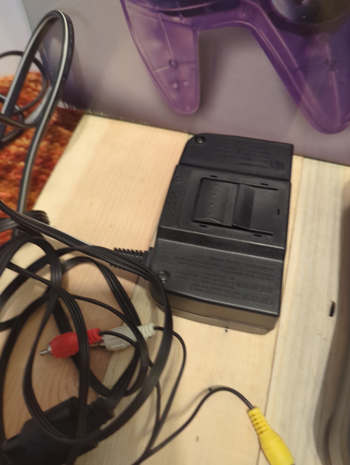 Nintendo 64 Console Atomic Purple Controller Bundle in Box NUS 001, Works