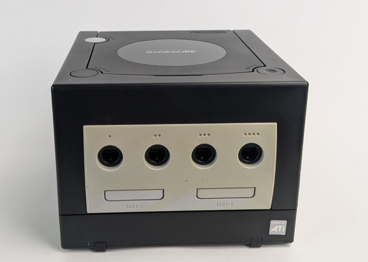 Nintendo GameCube Console Black DOL-101 JPN w/ Controller AC AV Cable Tested