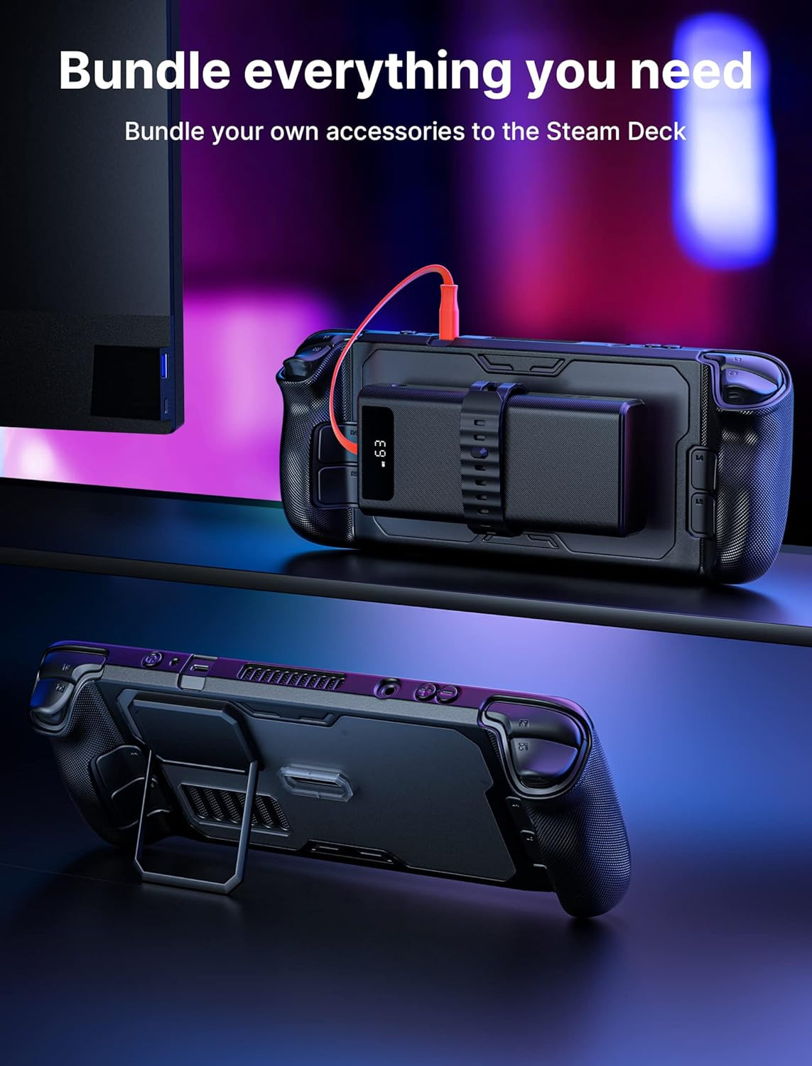 PC0104 Modcase Compatible with Steam Deck, Steam Deck Case Comprehensive Protect