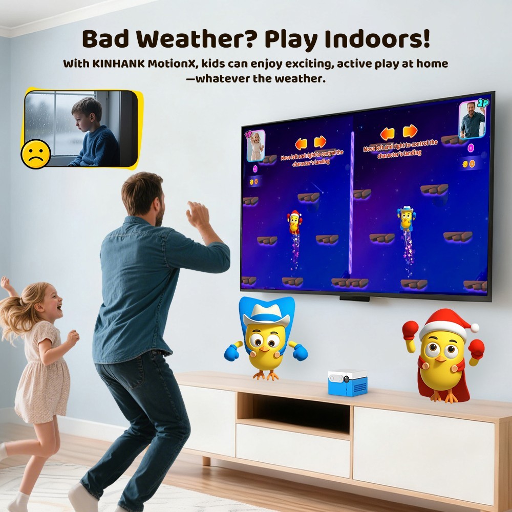KINHANK MotionX Video Game Consoles for Kids & Families,Continuous updates