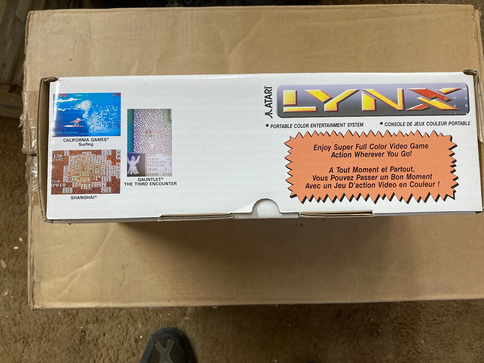 Atari Lynx II Handheld Game System WITH MANUAL in Original White BOX, PAG-0401