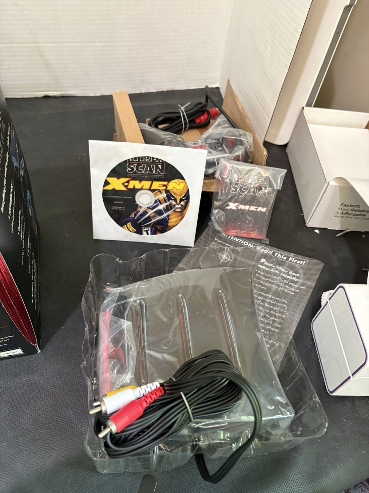 Mattel Hyperscan Black Console console+game pack X-MEN GAME PACK