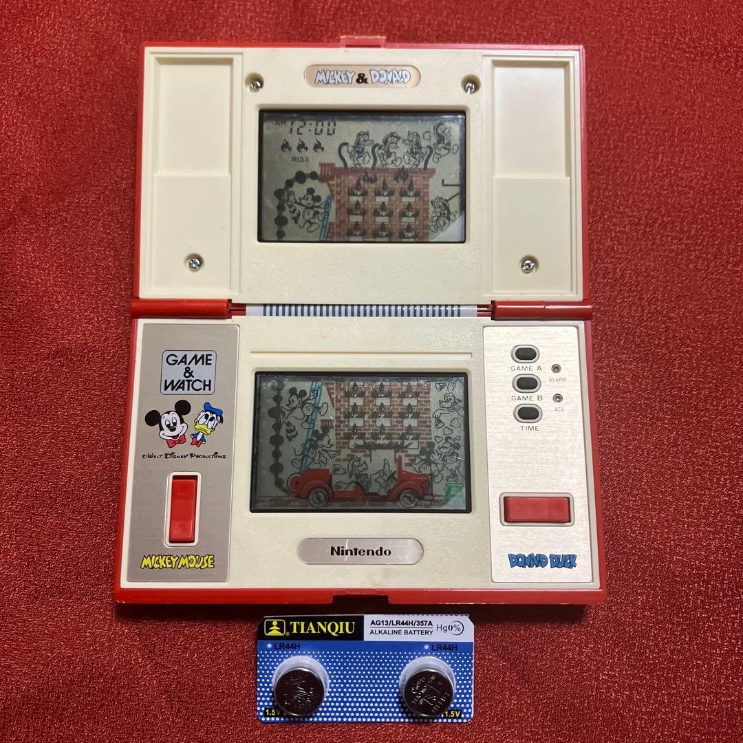Nintendo Game & Watch Mickey & Donald Handheld Multi Screen DM-53 1982 Tested