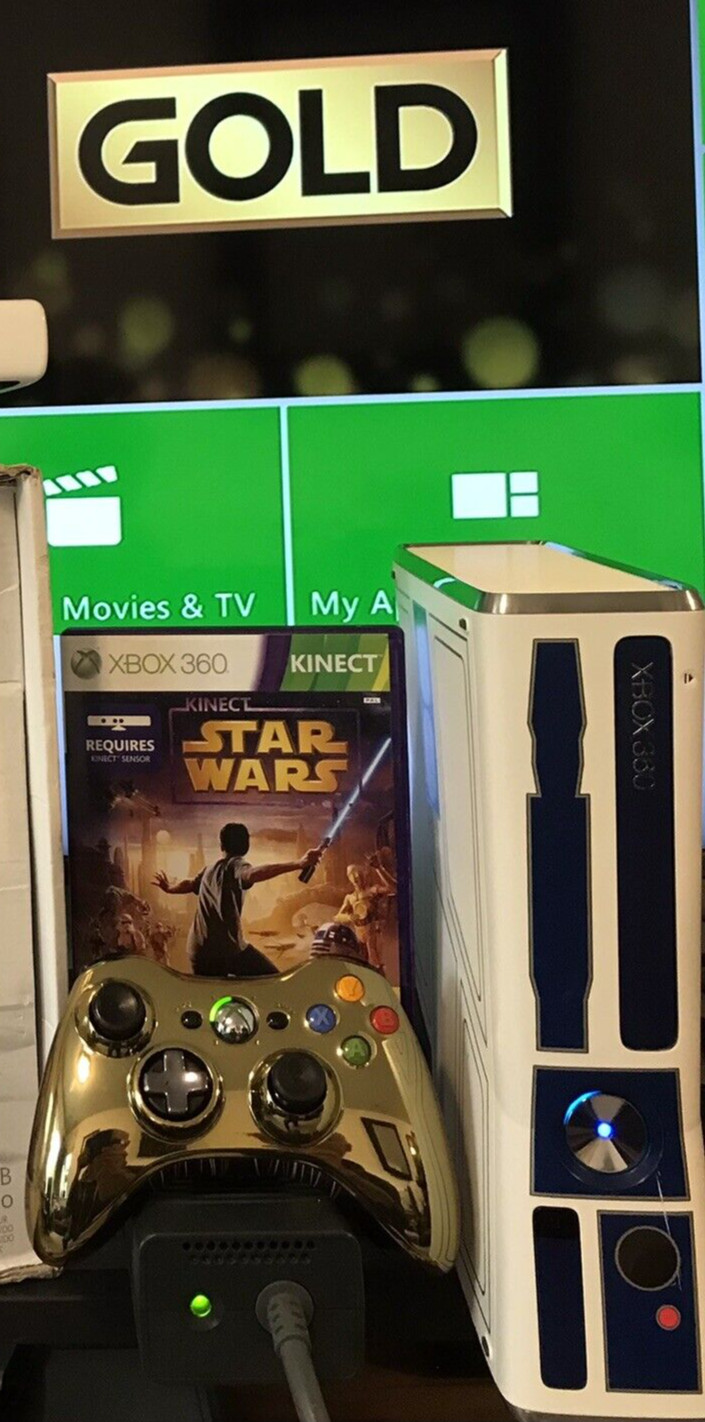 Fully Refurn’d Microsoft Xbox 360 Limited Edition Kinect Star Wars 320 Gb Bundle