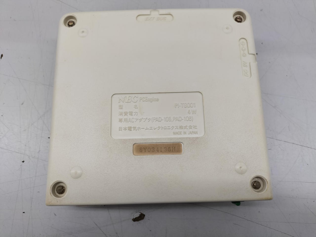 PC Engine Model Number PI TG001 NEC