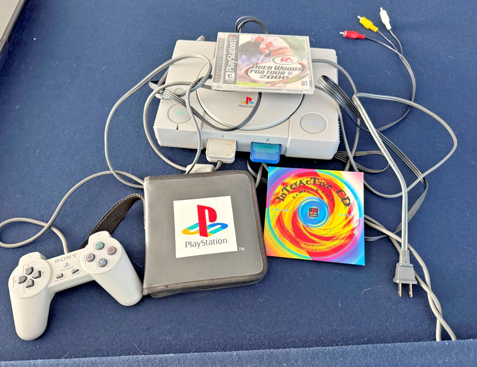 Sony PlayStation 1 Video Game Console with Controller Bundle Tested and Working