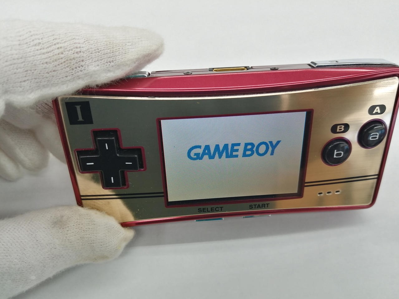 Nintendo GameBoy Micro 20th anniversary NES Color Game Console and adapter Japan