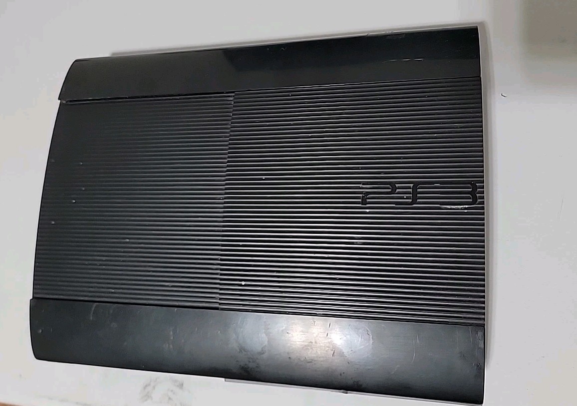 Sony PS3 Super Slim CECH-4001B Console 250GB FOR PARTS/REPAIR SOLD AS IS