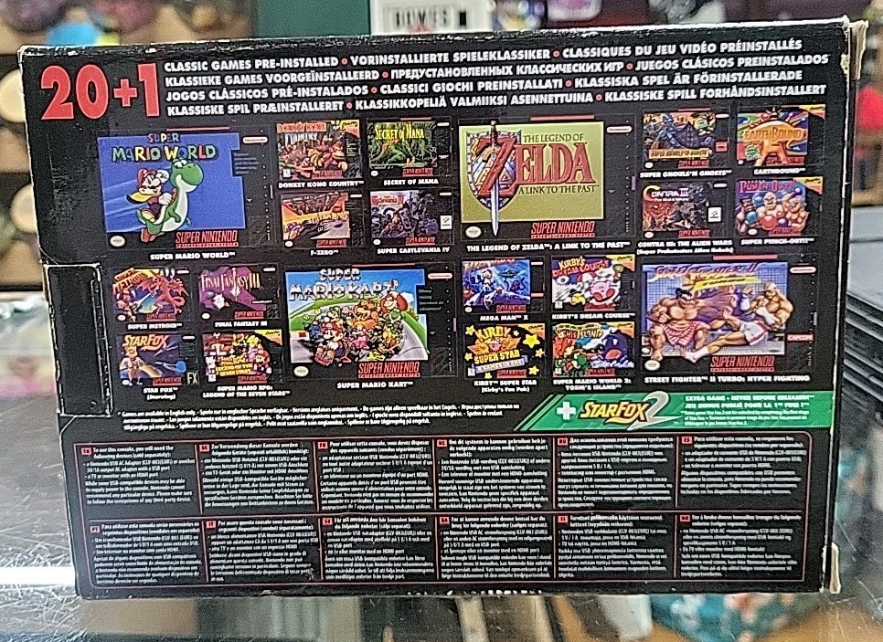 Super Nintendo Entertainment System SNES Classic Mini – PAL Edition 20+1 Games