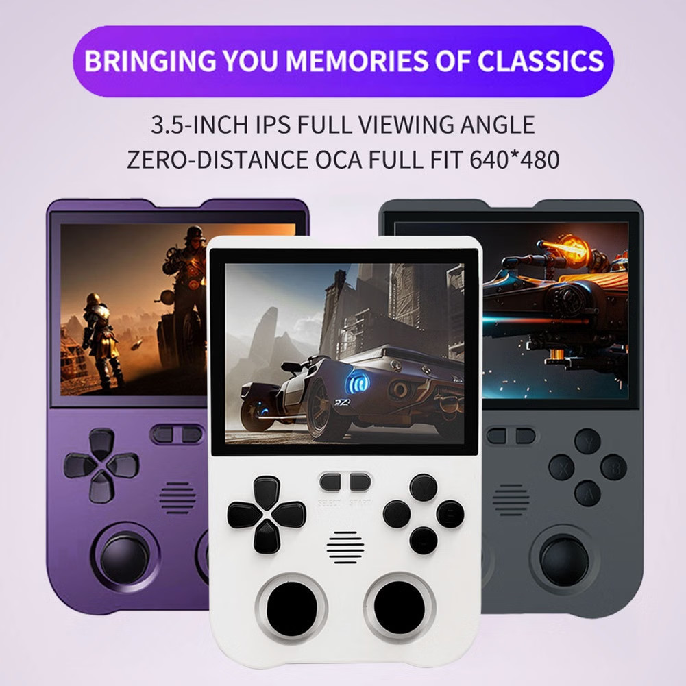 XU10 Retro Handheld Mini Game Console with 3000mAh Rechargeable Battery 3.5-Inch