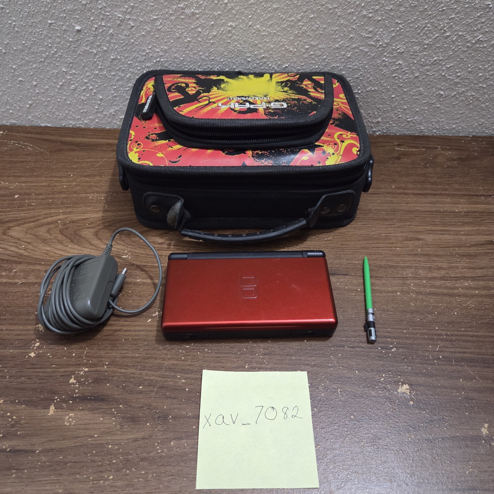 Nintendo DS Lite (Crimson Red) with Case & Charger (USED, STILL WORKS)