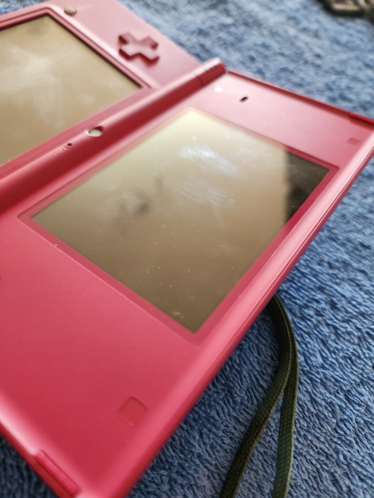 Nintendo DSi Pink Console Bundle w/ Charger, 2 Games & Stylus Replacement Tested