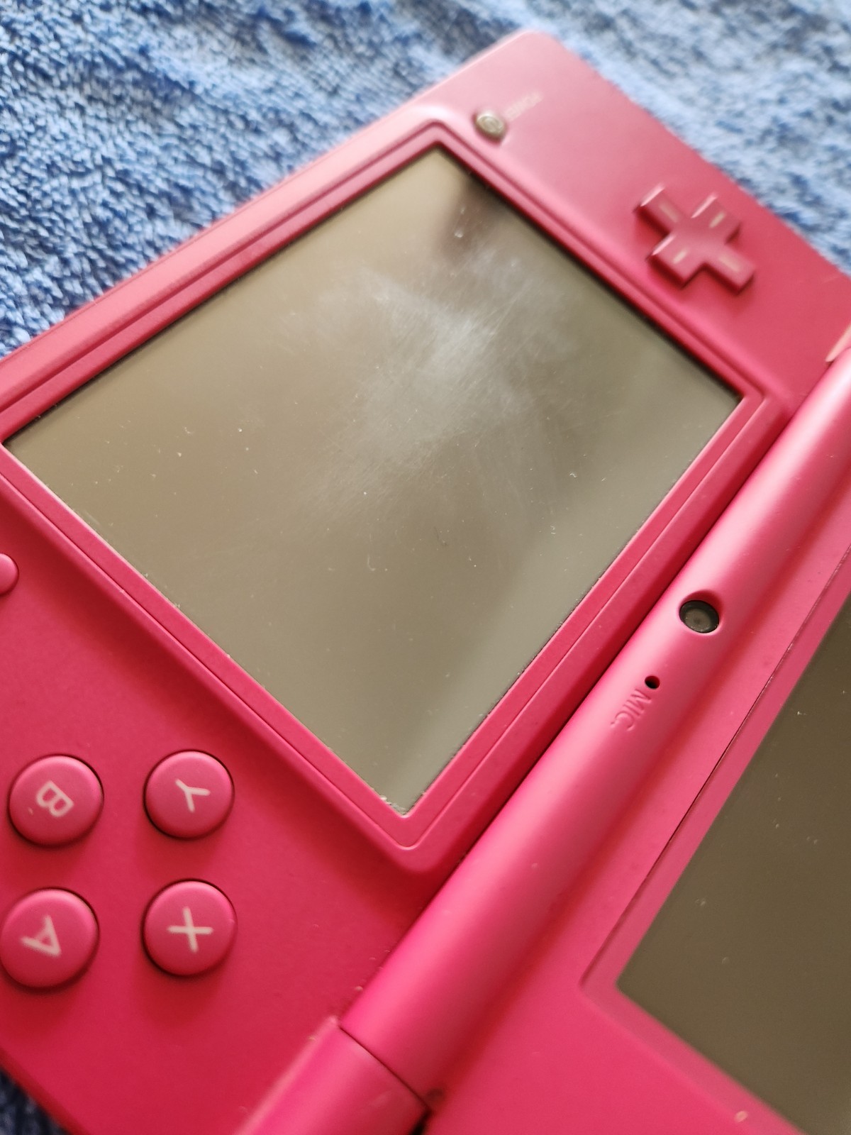 Nintendo DSi Pink Console Bundle w/ Charger, 2 Games & Stylus Replacement Tested