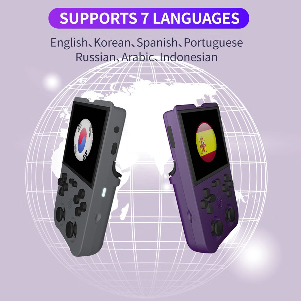 XU10 Retro Handheld Mini Game Console with 3000mAh Rechargeable Battery 3.5-Inch