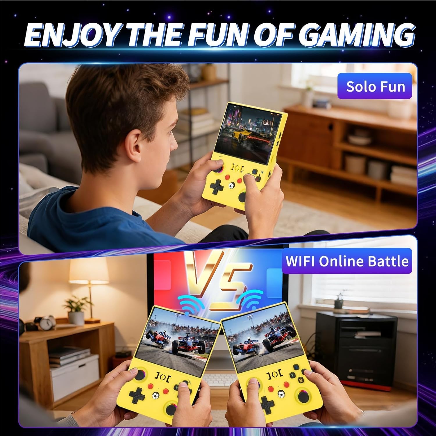 4.5 Inch R36MAX Ⅱ Handheld Game Console – 64GB & Ergonomic Design, Gift Ready
