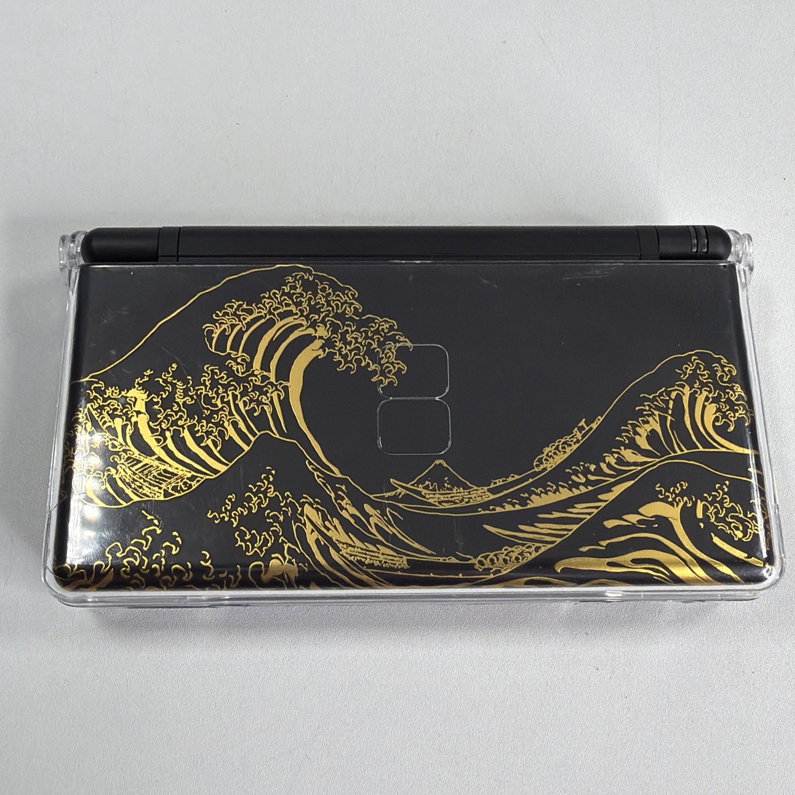 Nintendo DS Lite Black & Gold “The Wave” Handheld Game System w/ Charger Tested