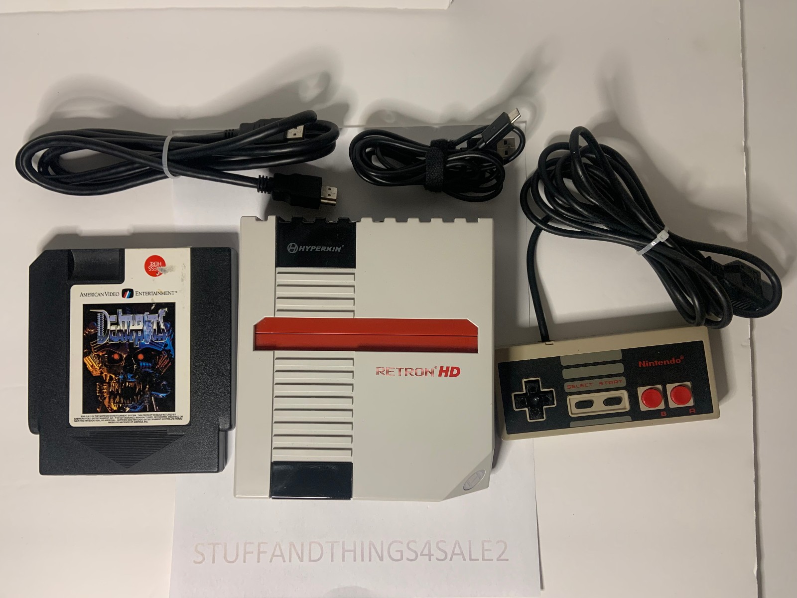Hyperkin Retron HD M01888-GR with Controller and Deathbots – Works