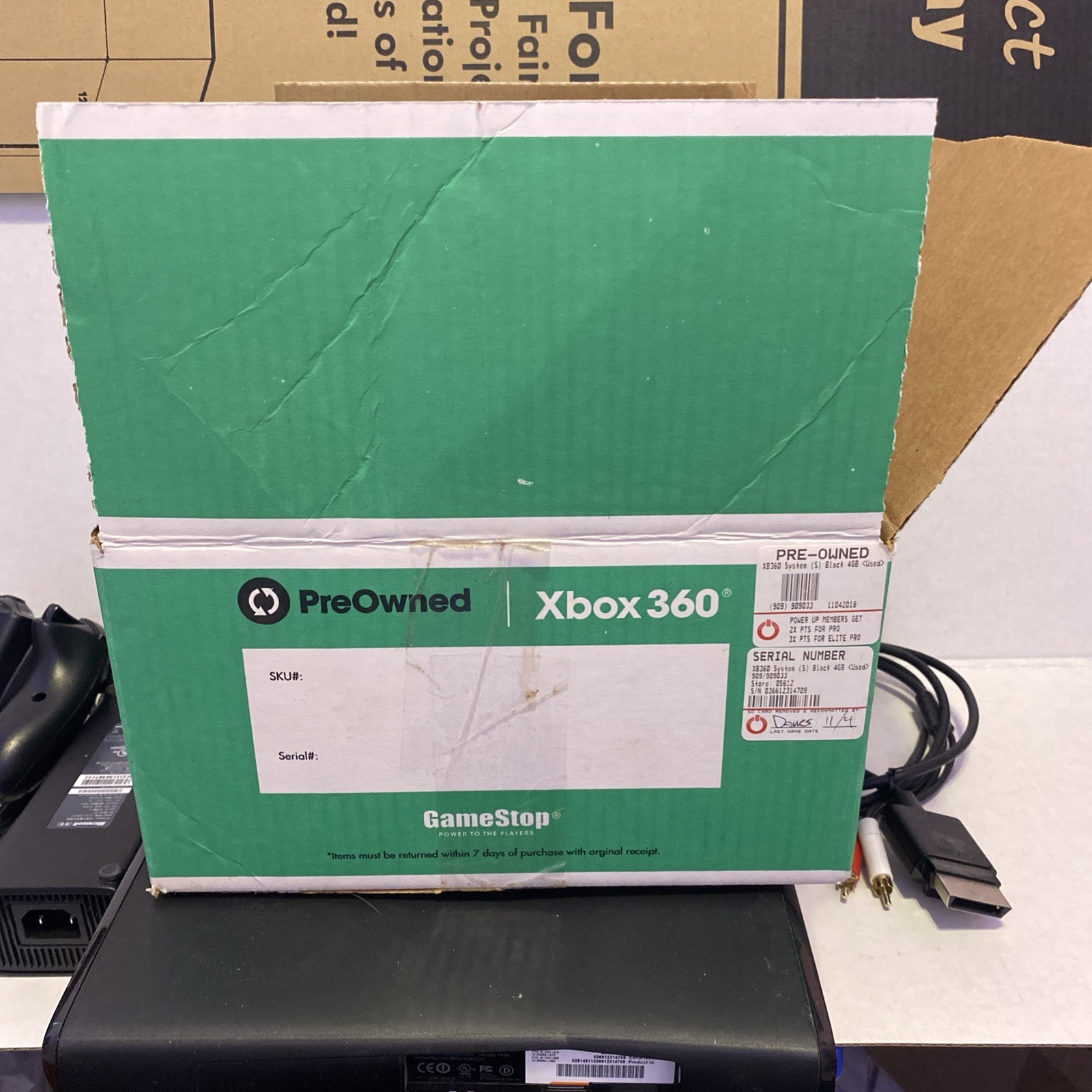 Microsoft Xbox 360 Model 1439 Console, Cords & Remote Controller Tested/Works