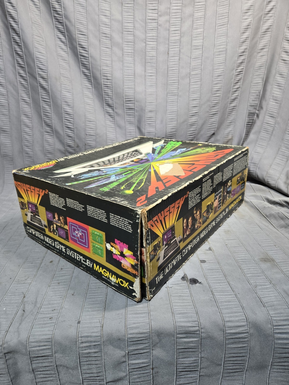 Magnovox Odyssey 2 Console Bundle Power Supply Box 6 Games Tested Working