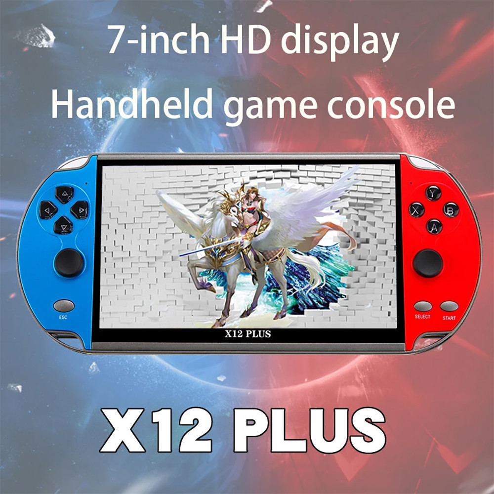 7″ X12 Plus Handheld Game Console HD Screen Retro Video Built-in 10000 Games VX
