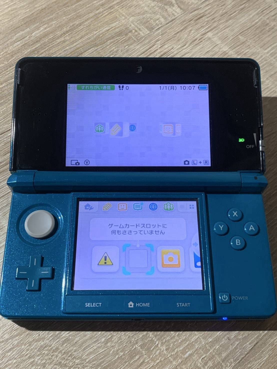 1074 Nintendo 3DS Aqua Blue Excellent TESTED