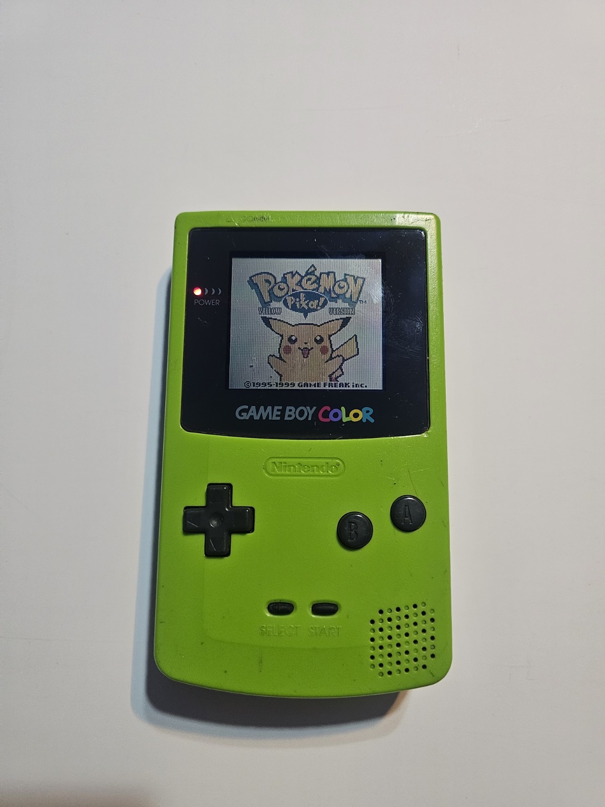 Nintendo Game Boy Color Handheld System Kiwi Model CGB-001 Tested Working Green