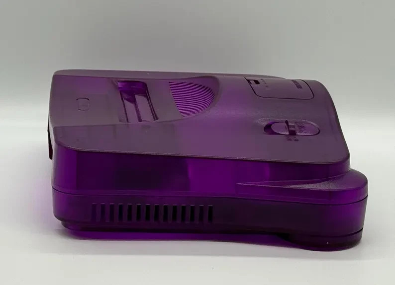 NEW Nintendo 64 N64 Limited Transparent Purple Custom Console Multi-Color LED