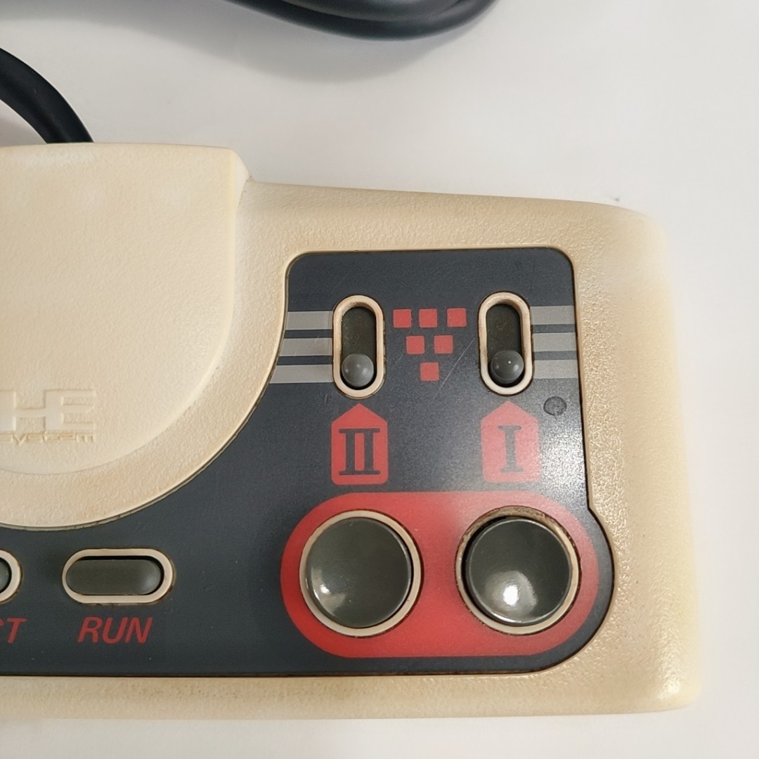 NEC PC Engine Console White Controller AV Cable Japan Tested