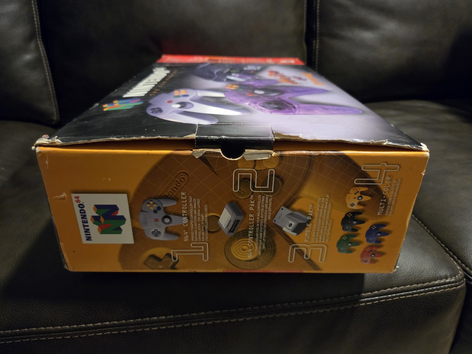 New Nintendo 64 N64 Console Atomic Purple Controller Bundle CIB Complete Unused