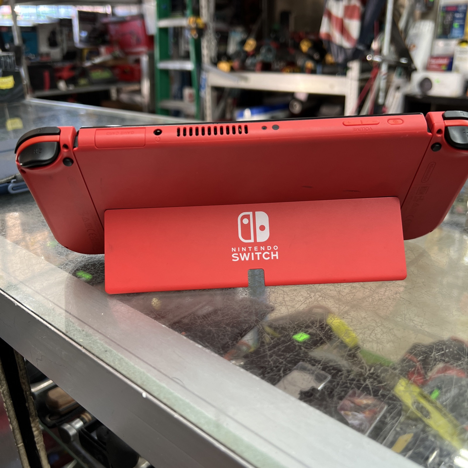 Nintendo Switch OLED HEG-001 Mario Red Edition 64GB Console *NO DOCK*