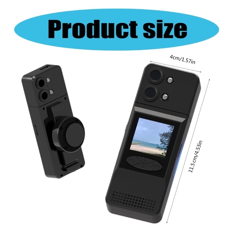 High Clear Pocket Body Camera Recorder Simple Button Control for Recording