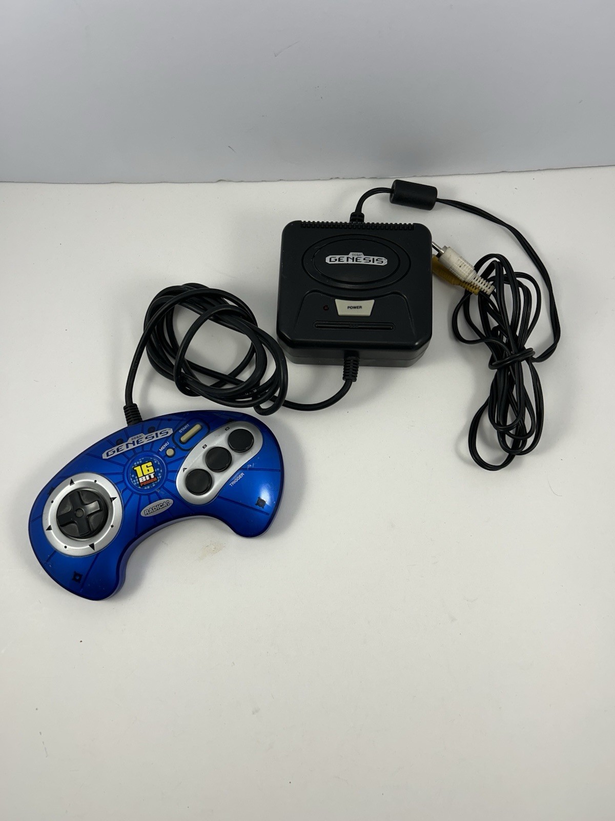 Sega Genesis Mini Console Radica 16 Bit Power 6-in-1 Plug & Play Blue