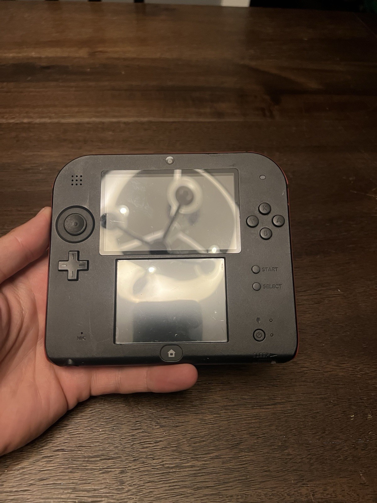 Nintendo 2DS Crimson Red , missing stylus and charger. Works as intended