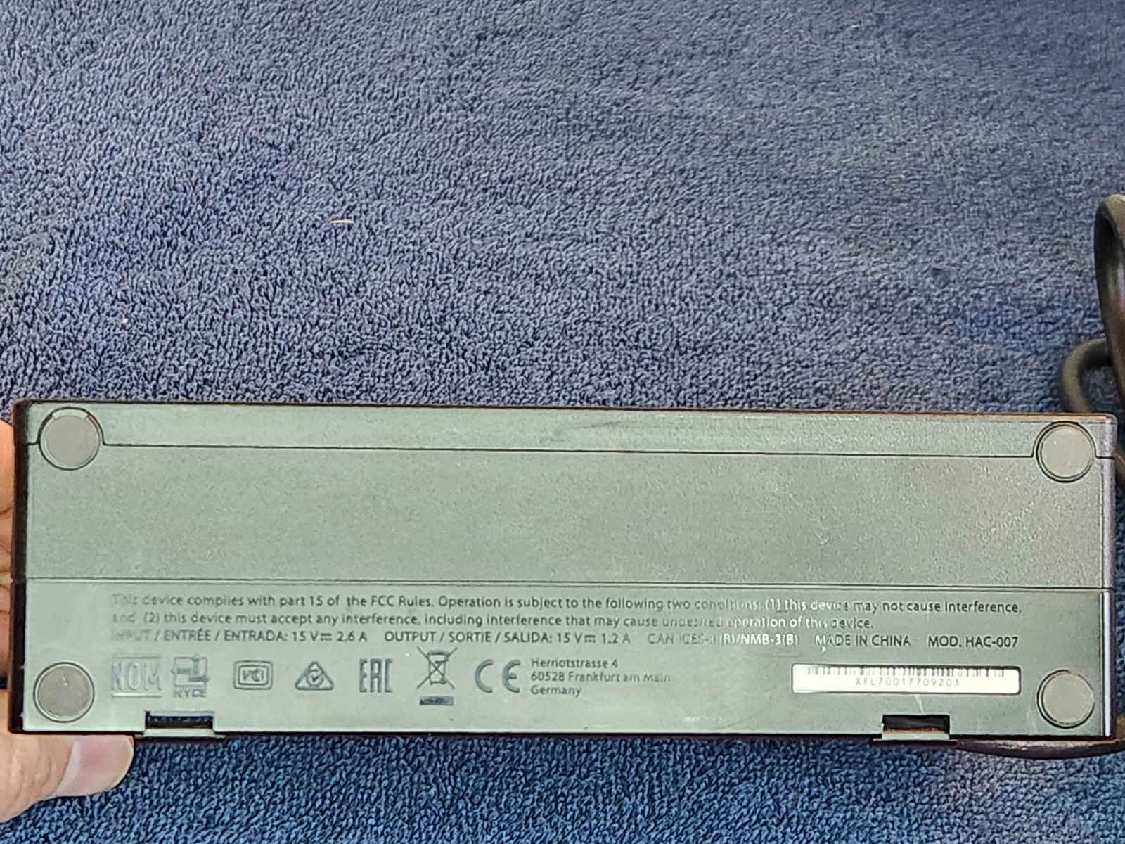 Black NINTENDO Switch Dock Station, Missing Power Supply