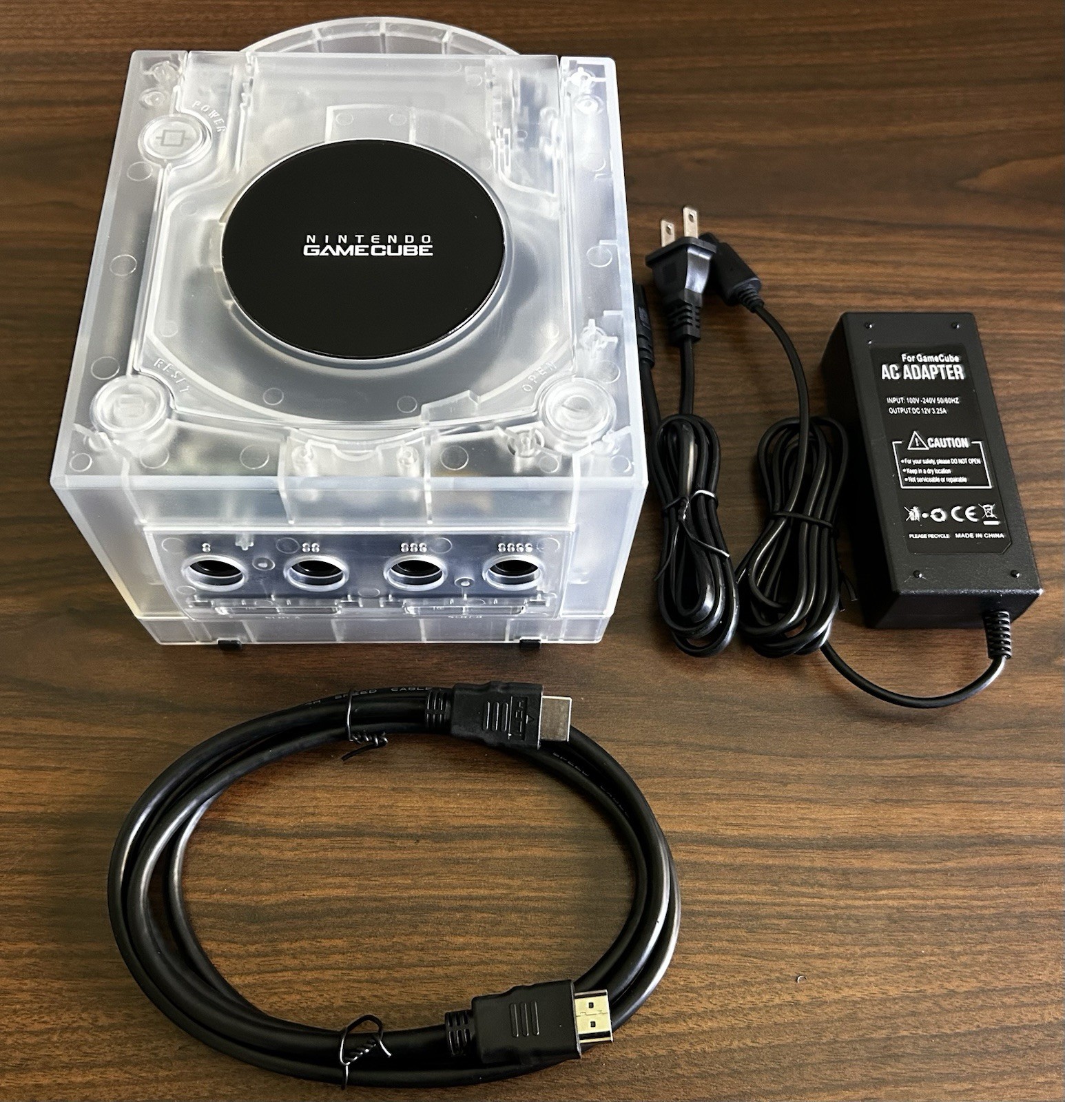 Nintendo GameCube Console CLEAR WHITE – HDMI Mod Pluto Llx 1-4 controller