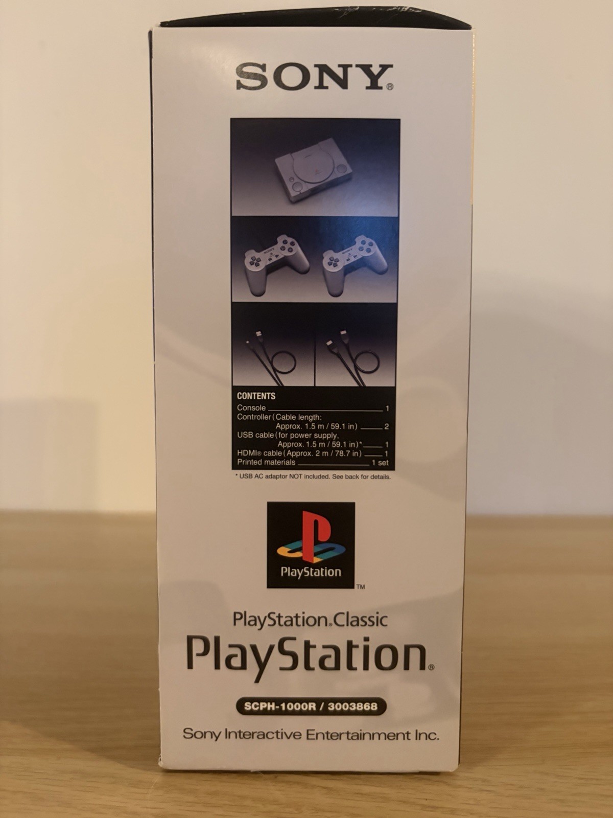 Sony PlayStation Classic Gray Microconsole Preloaded Games 2 Controllers HDMI