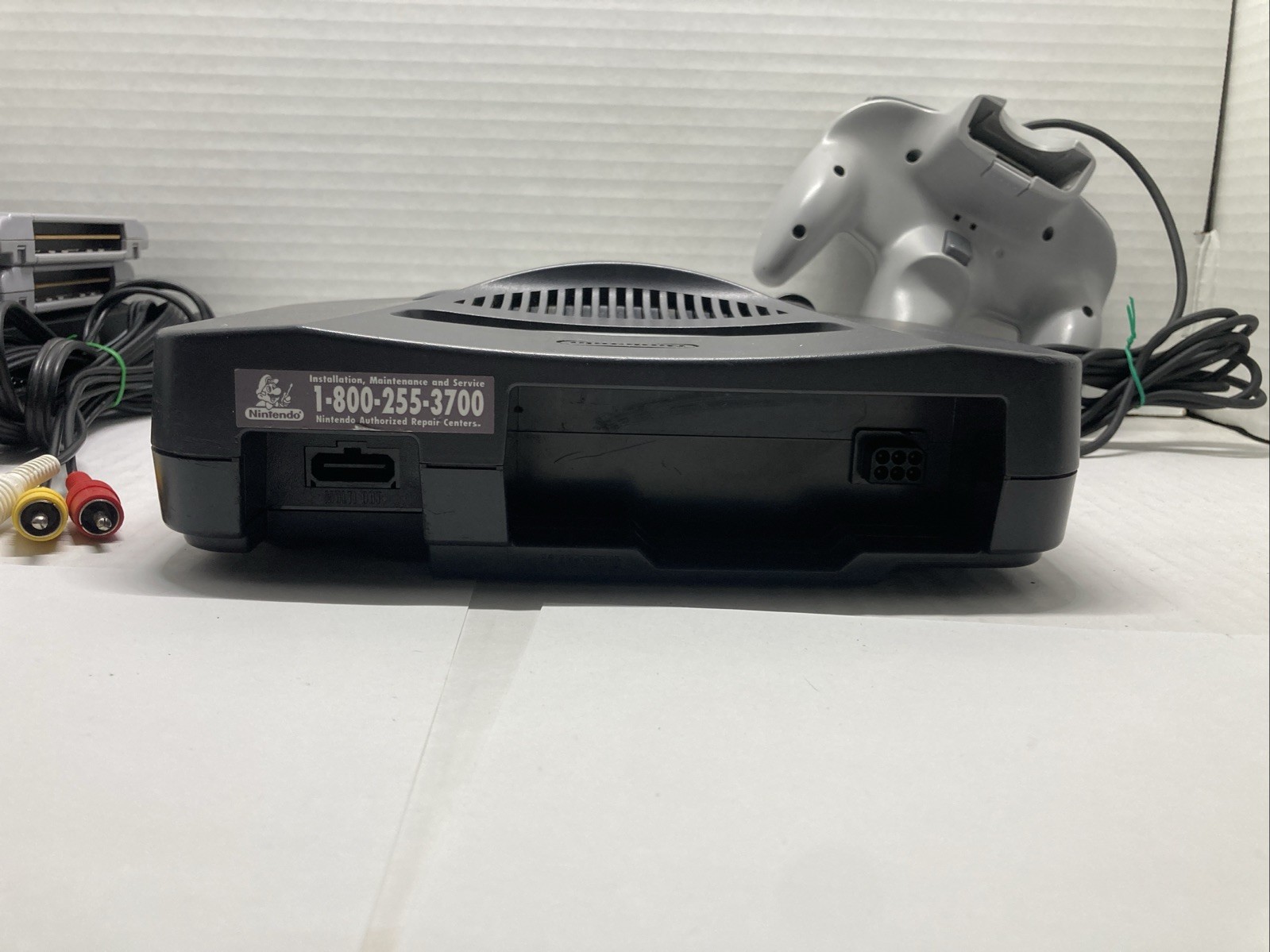 Nintendo 64 Black Console Bundle w/ 2 Sport , Cables & Hdmi Converter All Tested