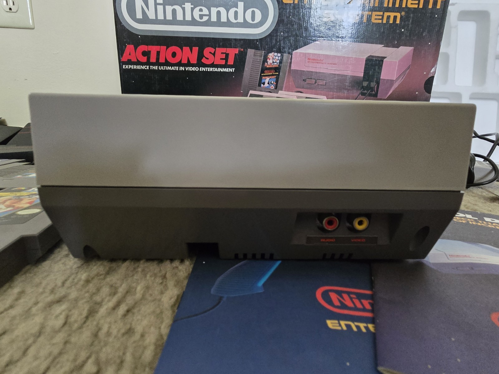Nintendo NES Action Set Home Console Complete In Box With 6 Games, 2 Controllers