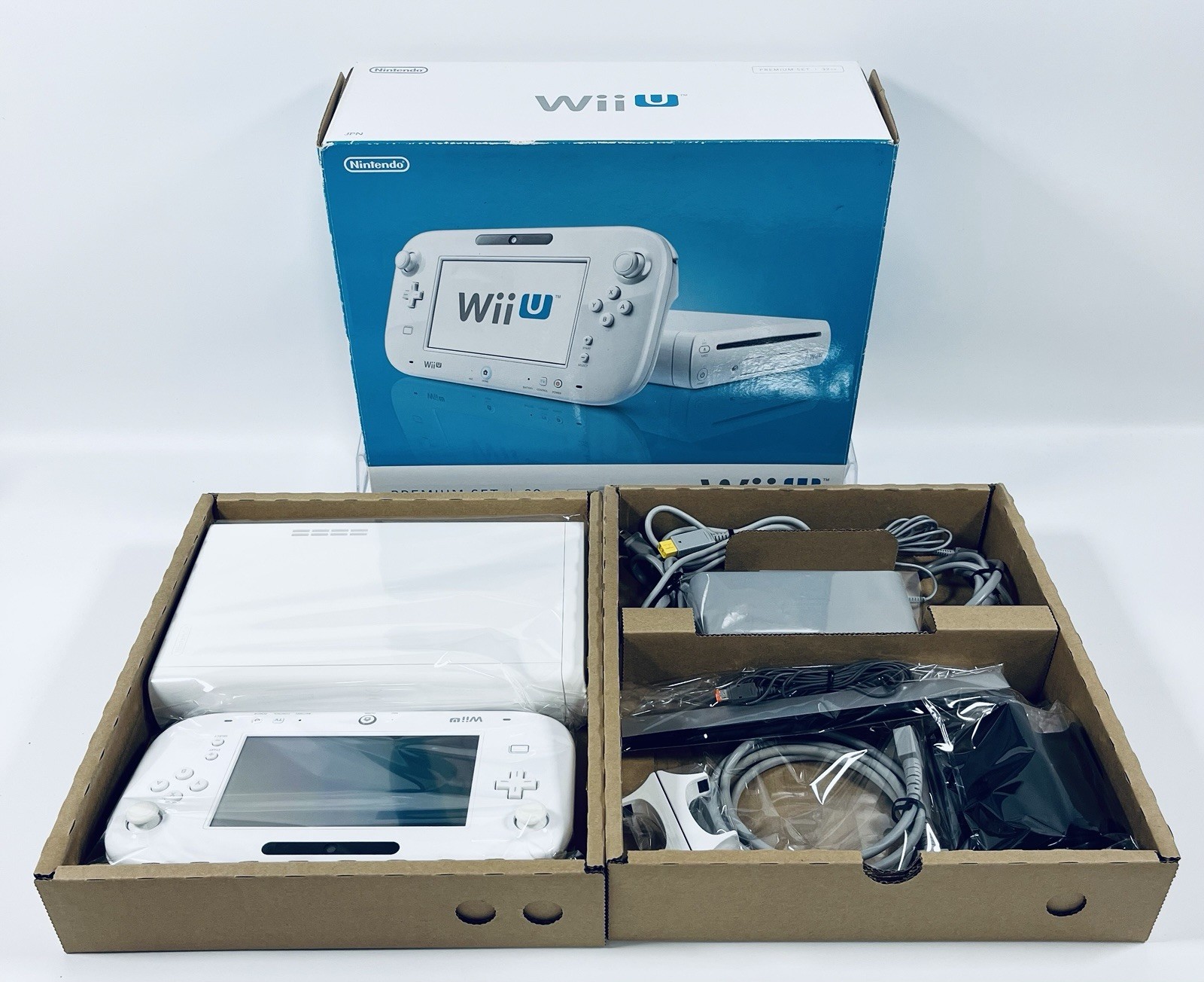 🎮 Nintendo Wii U Console White 32GB Premium Set Boxed Tested Working Japan🎮