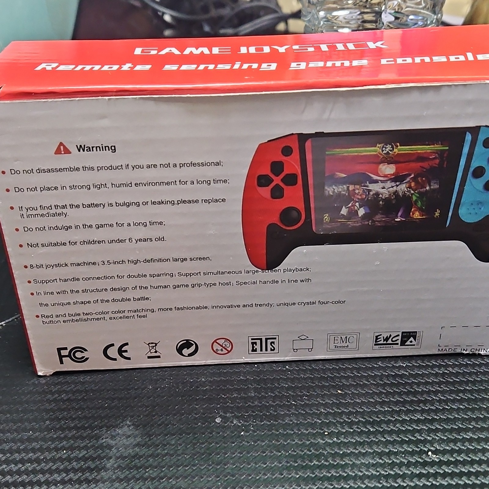 Q21 Handheld Game Console 3.5″ HD Screen Red Blue Black USB Large-Screen