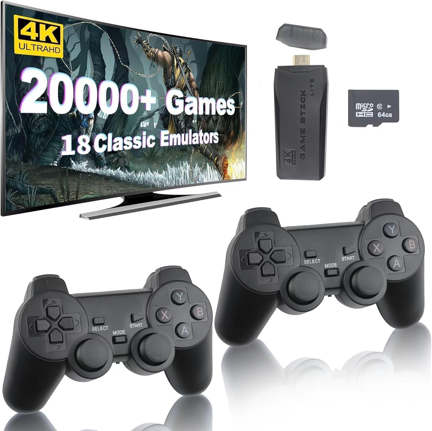 Wireless Retro Handheld Game Console, Built-in 20,000+ Plug-and-Play Retro Vi…