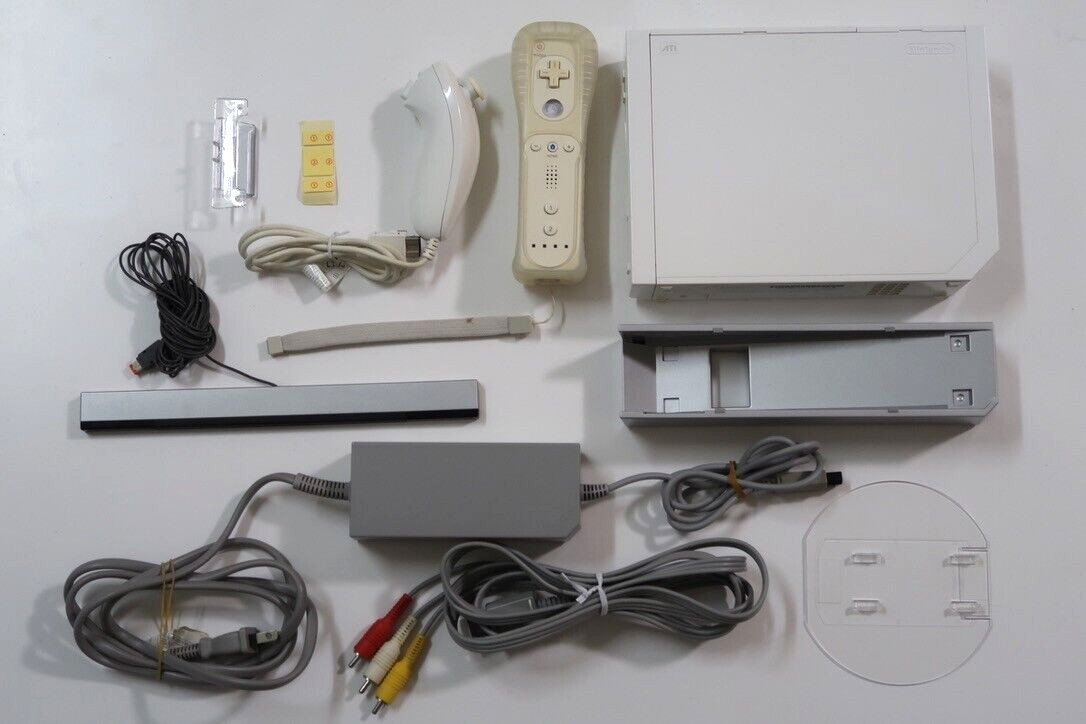Nintendo Wii　White console SET & My first Wii　NTSC-J　Japanese　tested［A-2］