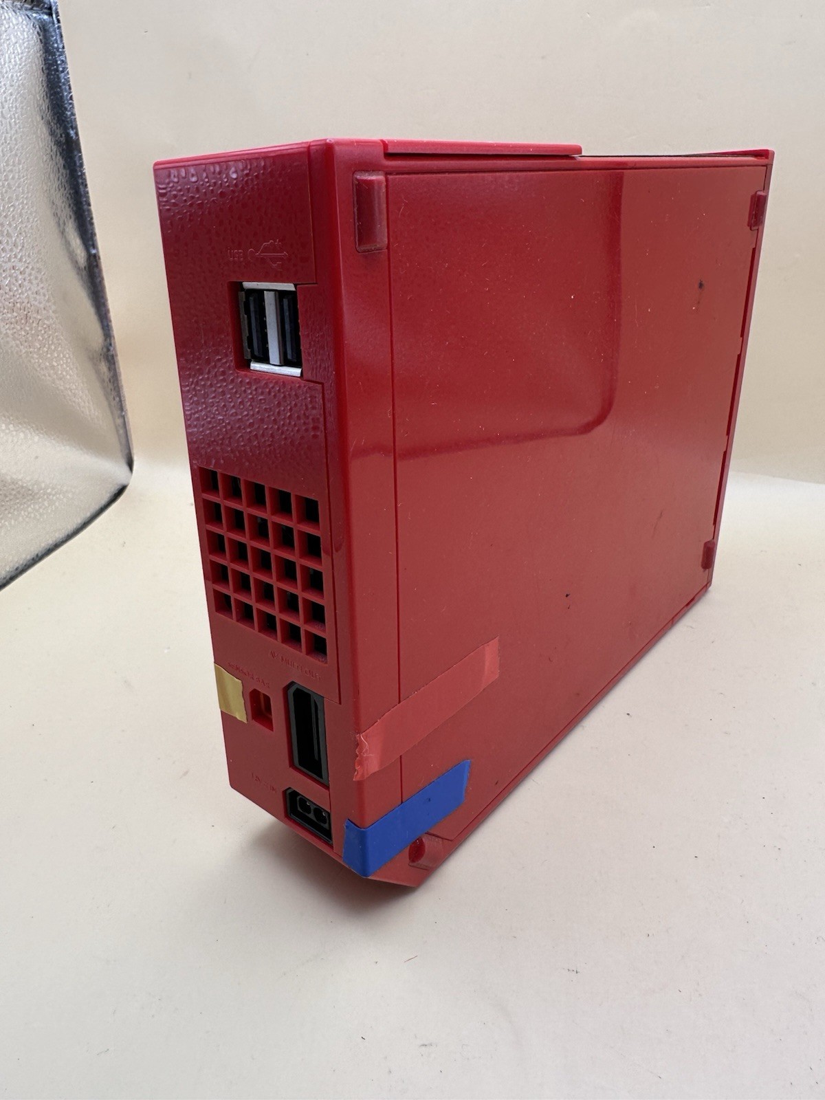 Nintendo Wii Console Gaming System Only RVL-001 Red Read Tested